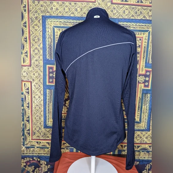 Sugoi Black Side Zip  Mock Neck Top Large - Picture 3 of 11